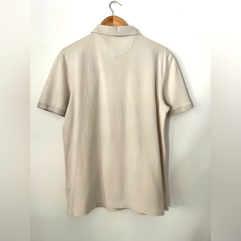 Calvin Klein Men's Cream Beige Polo Shirt - Picture 2 of 6